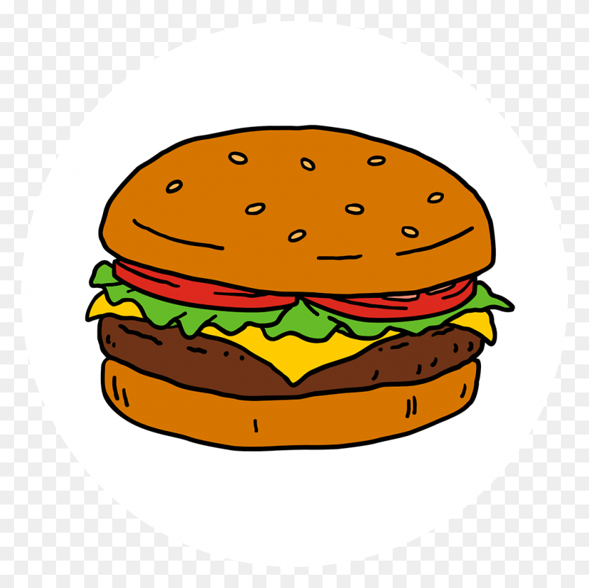 1000x1000 Bob's Burgers Logos - Burger Patty Clipart