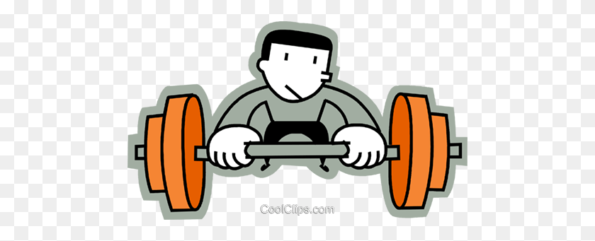 480x281 Bodybuilding And Weight Lifting Royalty Free Vector Clip Art - Powerlifting Clipart