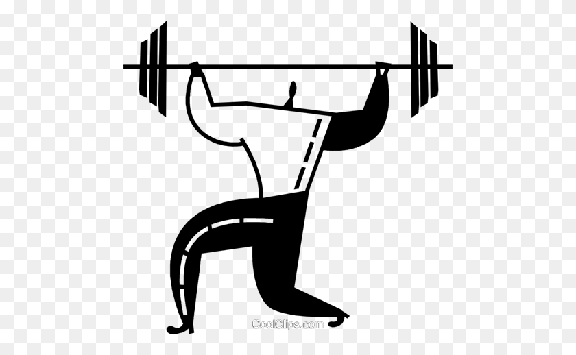 480x458 Bodybuilding And Weight Lifting Royalty Free Vector Clip Art - Weight Lifting Clipart