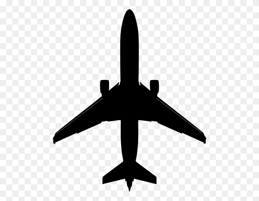 498x594 Boeing Plane Silhouette Clip Arts Download - Plane Silhouette PNG
