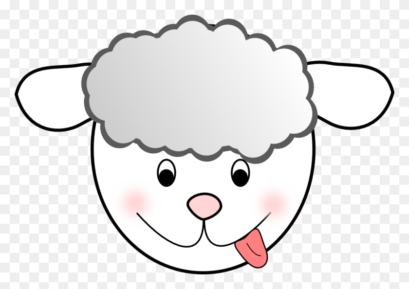 999x684 Boer Goat Sheep Clip Art - Black Sheep Clipart