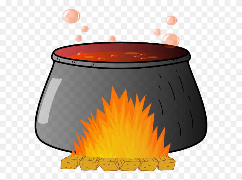 600x564 Boiling Cauldron Clip Art - Cauldron Clipart
