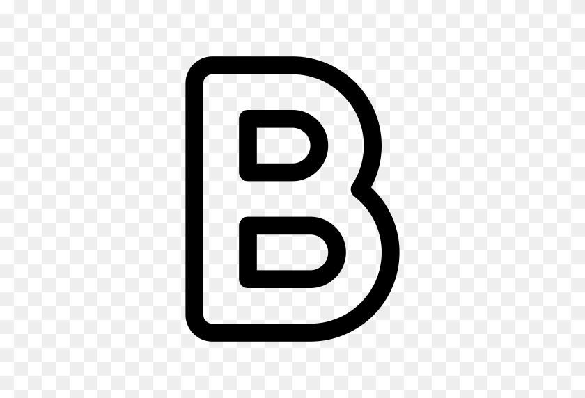 512x512 Bold, Alphabet, Letters Icon With Png And Vector Format For Free - Letter B PNG