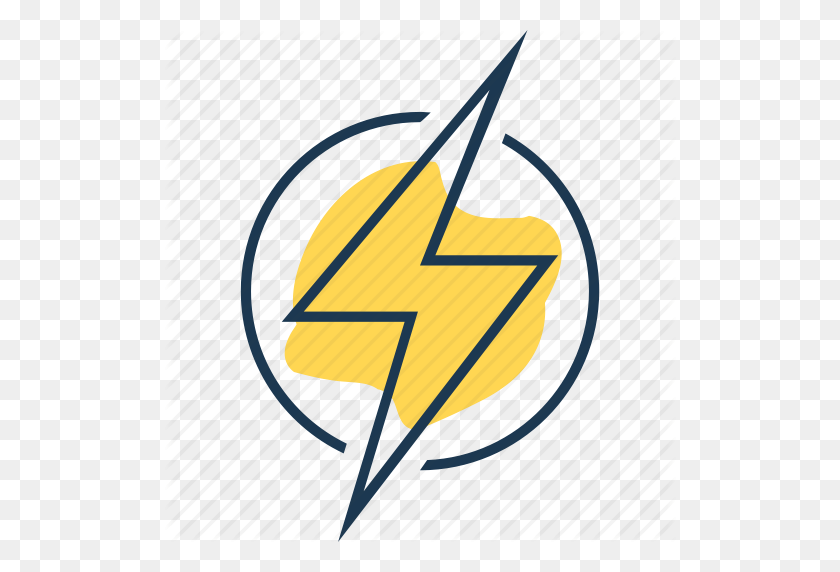 512x512 Болт, Заряд, Электричество, Вспышка, Молния, Мощность, Значок Источника - Логотип Молнии Png