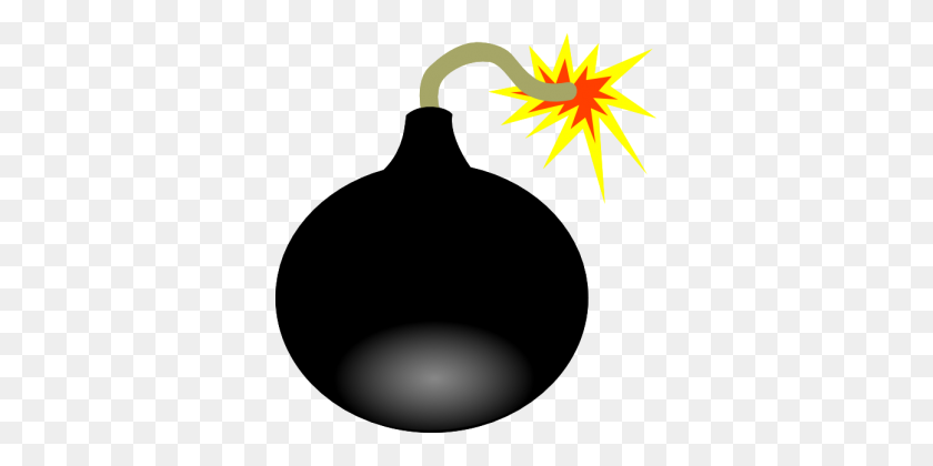 343x360 Bomb Png - Bomb Emoji PNG