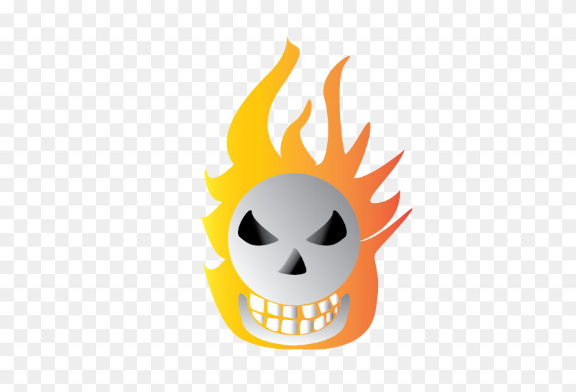 512x512 Bone, Burning, Halloween, Scary Icon - Burning PNG