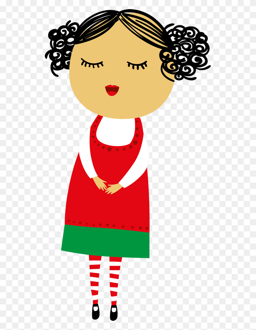 545x1024 Bonecas - Girl With Ponytail Clipart