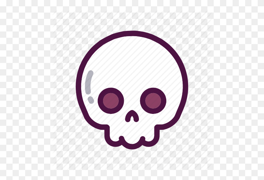512x512 Bones, Dead, Face, Halloween, Holiday, Party, Skull Icon - Skull And Bones Clipart