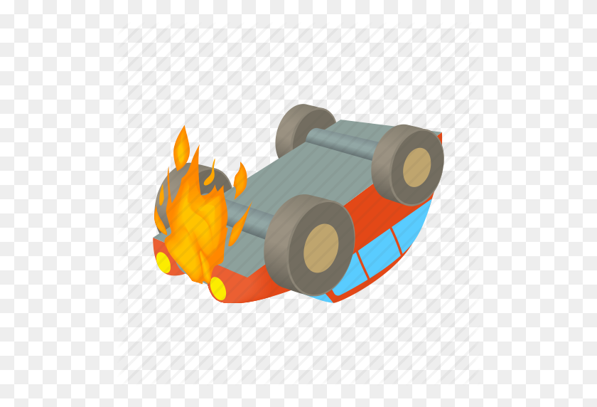 512x512 Bonfire, Burn, Car, Cartoon, Fire, Flame, Hot Icon - Cartoon Flame PNG