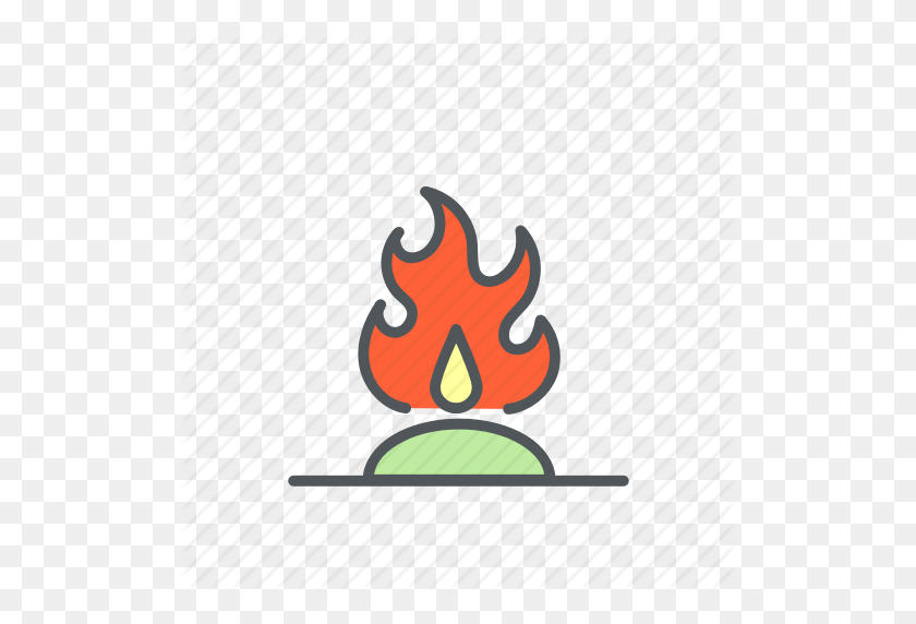 512x512 Bonfire, Campfire, Camping, Filled, Fire Icon - Campfire PNG