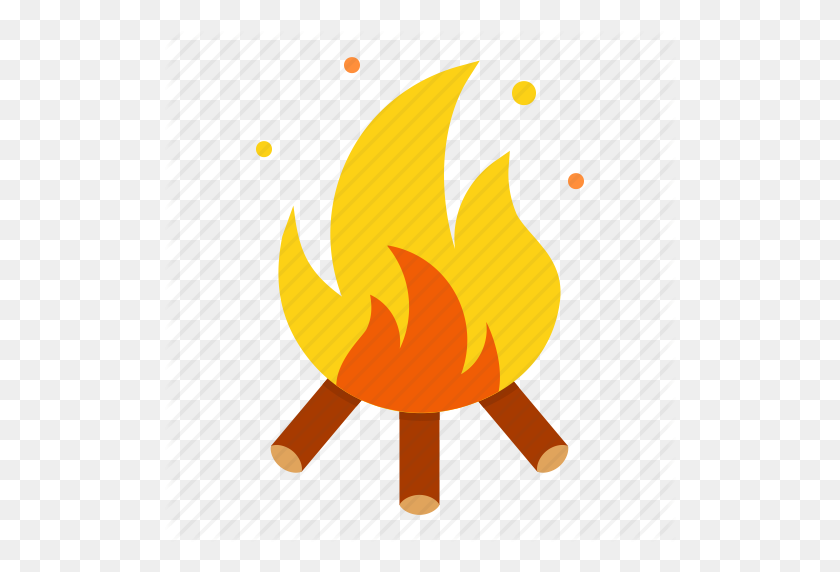 512x512 Bonfire, Camping, Fire, Heat, Hot, Warm, Wood Icon - Cold Thermometer Clip Art
