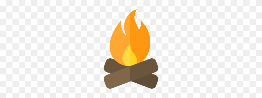 256x256 Bonfire Icon Myiconfinder - Camp Fire PNG
