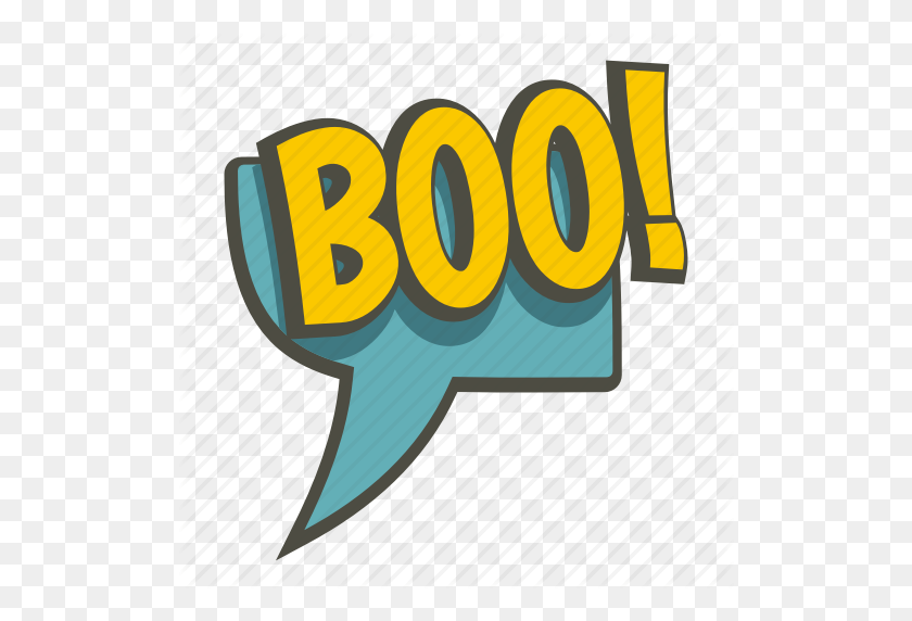 512x512 Boo, Bubble, Exclamation, Expression, Speech, Text, Word Icon - Boo PNG