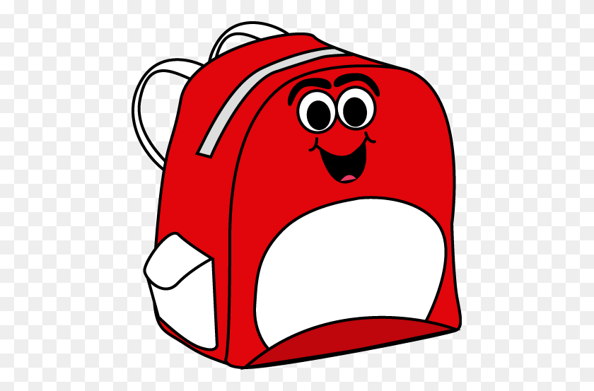 467x493 Book Bag Clipart Free Backpack Clip Clipartwiz - School Related Clipart
