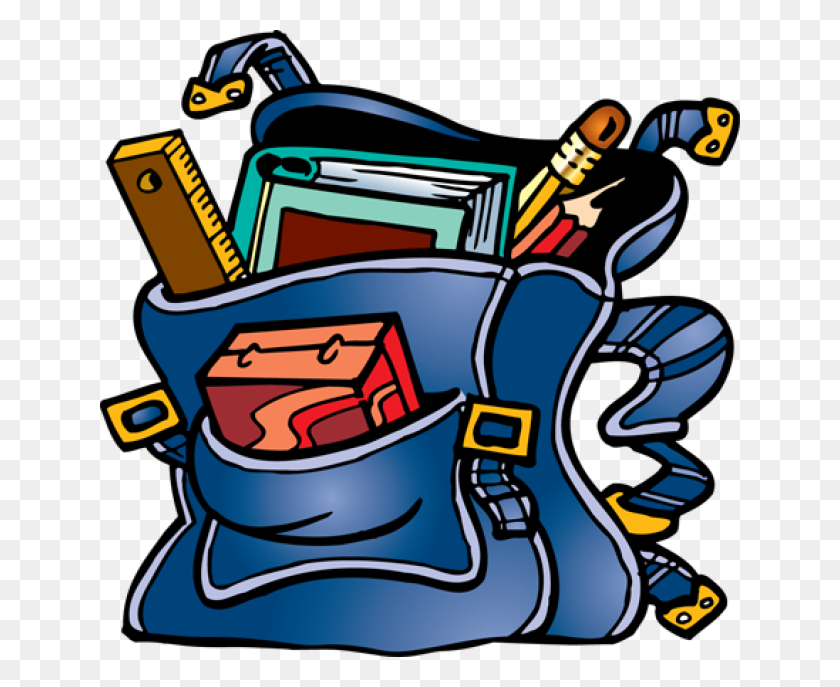 640x627 Book Bag Clipart Image Group - Bag Clipart