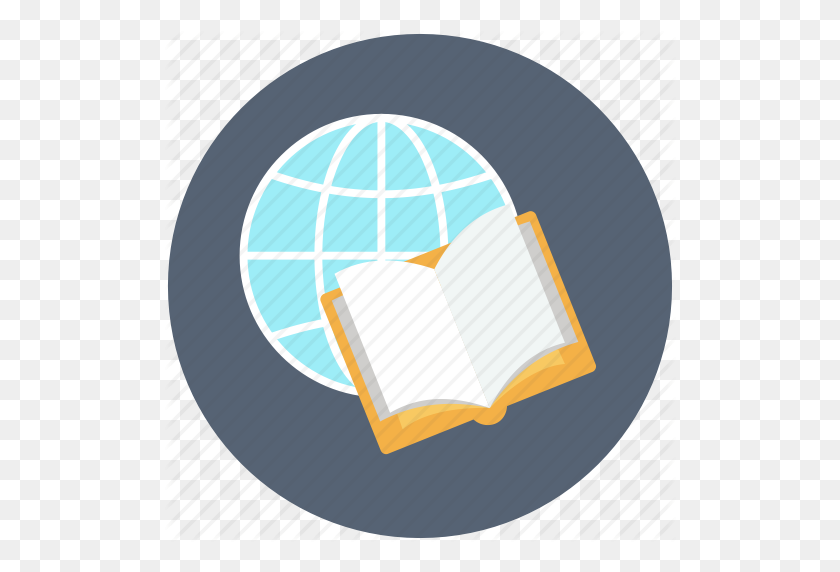 512x512 Book, Book With World, Diary, Diary Book Icon, Earth, Globe, World - Flat Earth PNG