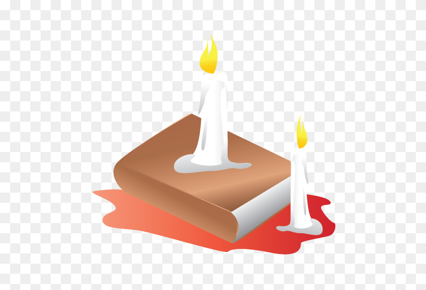 512x512 Book, Candle, Halloween, Scary Icon - Candle PNG