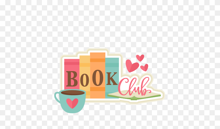 432x432 Book Club Title Scrapbook Cute Clipart - Book Club Clip Art