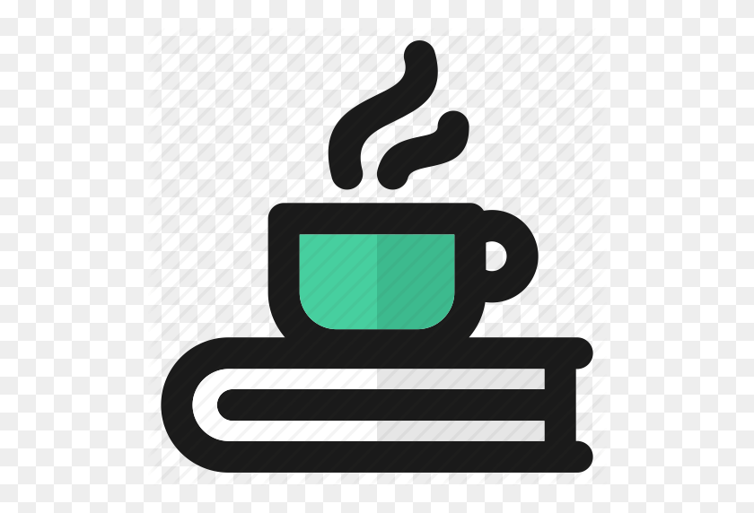 512x512 Book, Coffee, Cup, Education, Libary, School, Tea Icon - Coffee Icon PNG