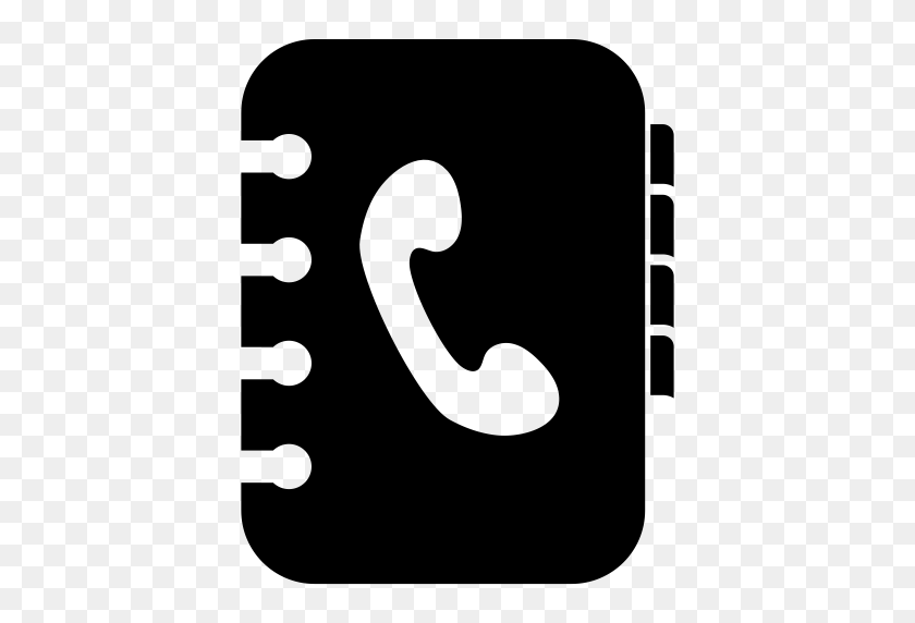 512x512 Book, Contacts, Library, Phone Icon - Contact Icon PNG