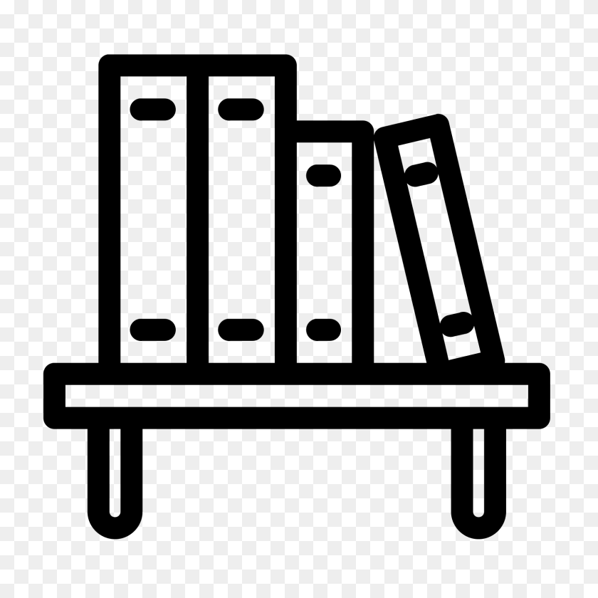 1600x1600 Book Shelf Icon - Shelf PNG