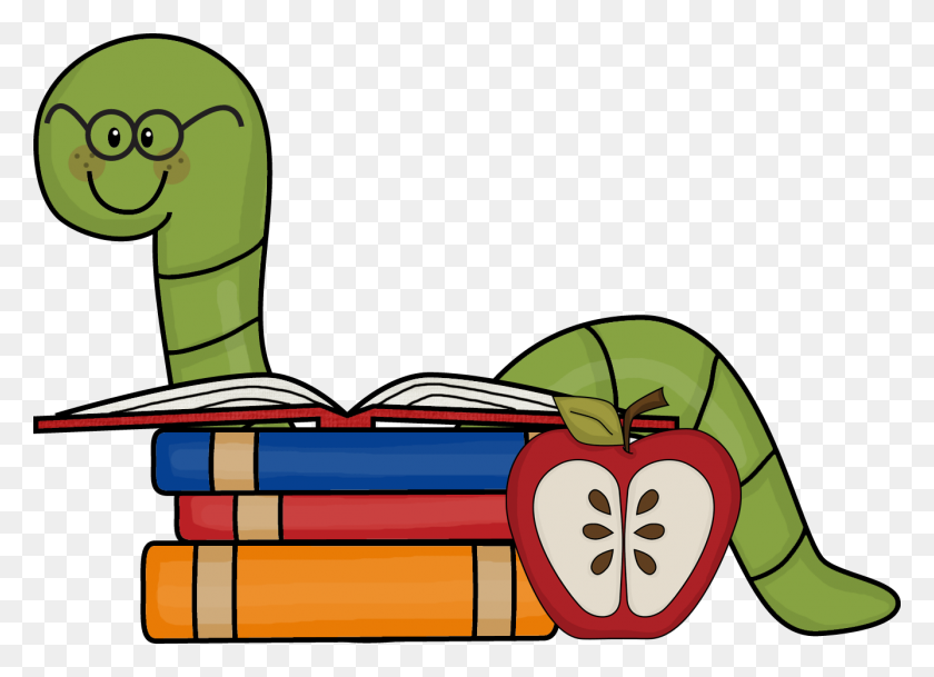 1337x942 Book Worm Cliparts - Worm Clipart Black And White