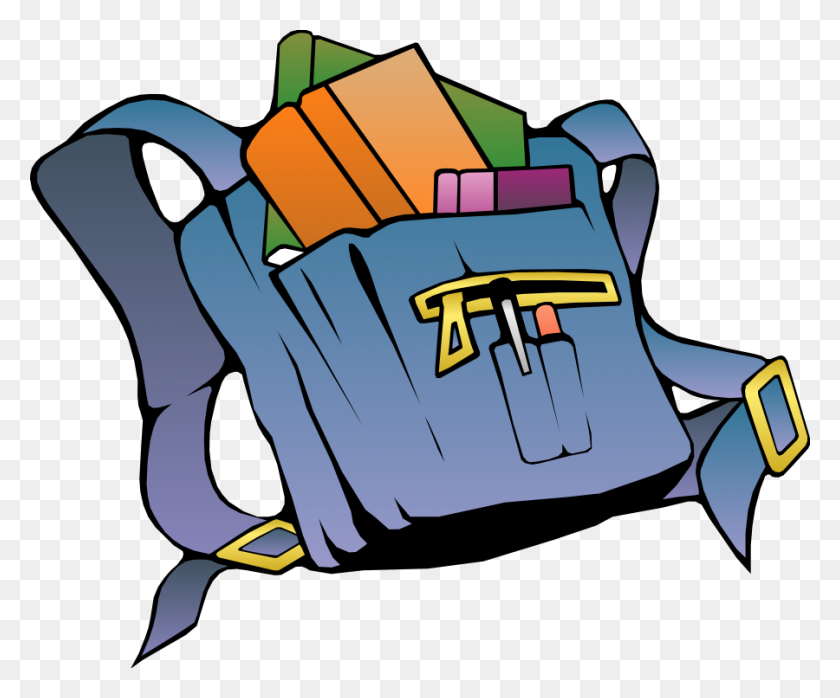 900x737 Bookbag Image Of Backpack Clipart Book Bag Clip Art Library - Picture Book Clipart