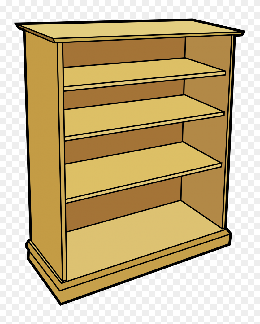 1898x2400 Bookcase Clipart Wooden Furniture Pencil And In Color, Classroom - Wood Plank Clipart