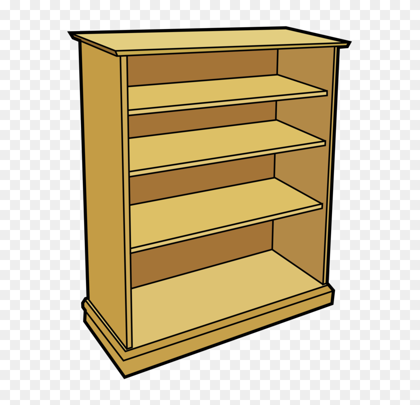 593x750 Bookcase Shelf Furniture Table - Shelf Clipart