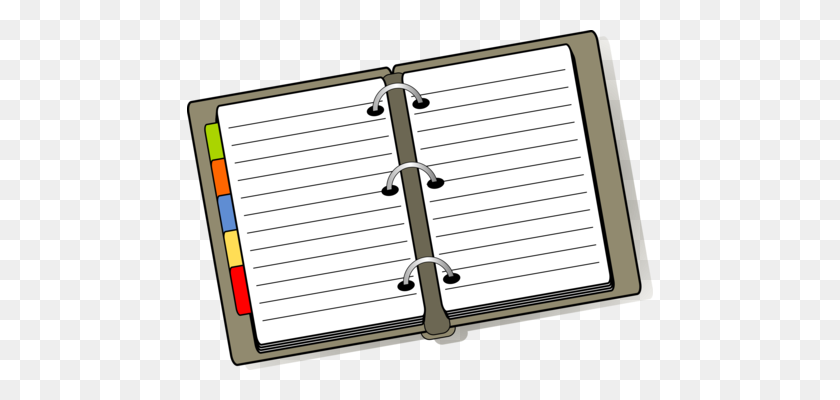 466x340 Bookmark Computer Icons Diary Notebook - Notebook Clipart