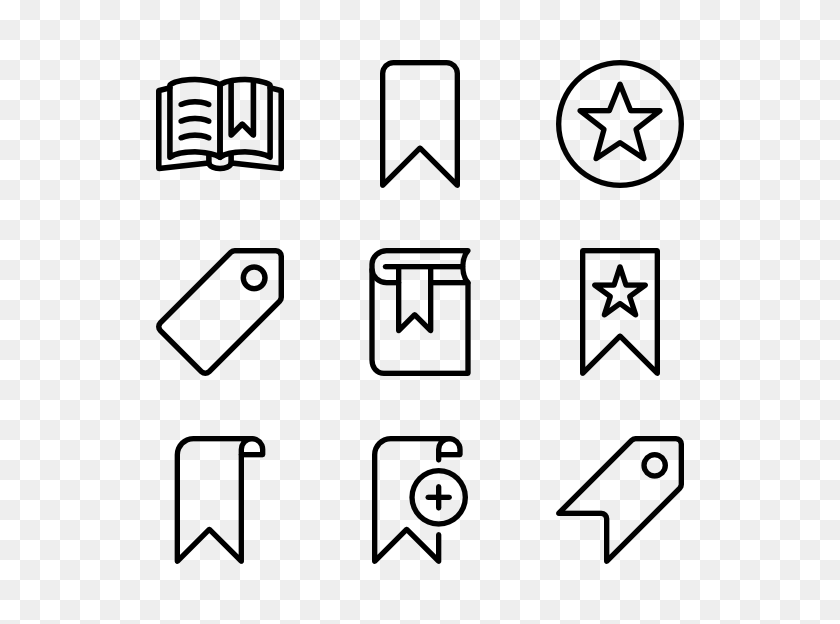 600x564 Bookmark Icon Packs - Bookmark PNG