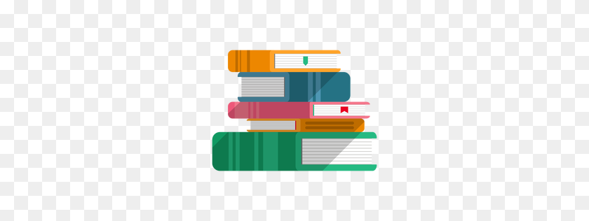 256x256 Books Icon - Pile Of Books PNG