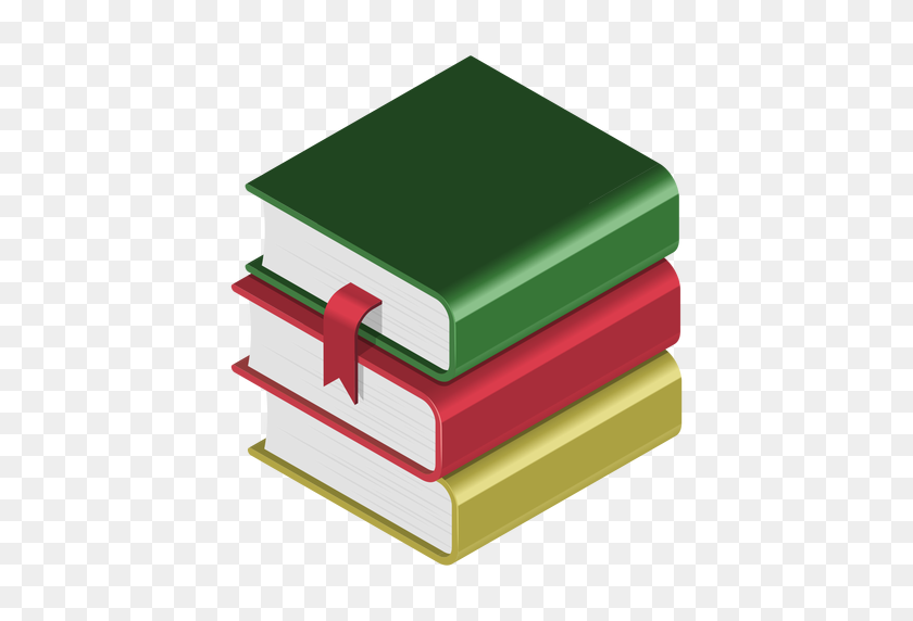 512x512 Books Pile Icon - Pile Of Books PNG