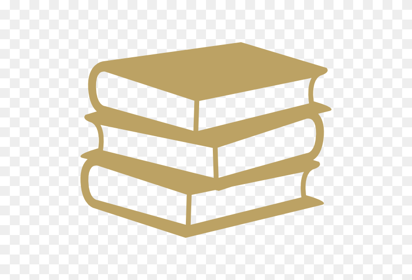 512x512 Books Stack Of Three - Stack Of Books PNG