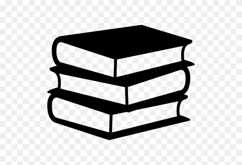 512x512 Books Stack Of Three Free Education Icons - Stack Of Books PNG