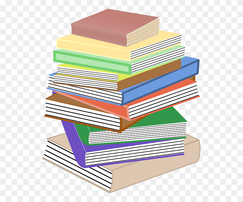 547x640 Books, Stacked, Pile, Stacks - Stack Of Papers PNG