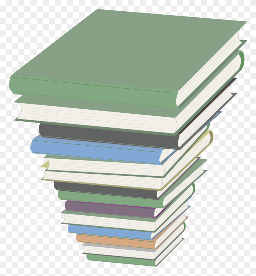 1000x1085 Bookstack - Book Stack PNG
