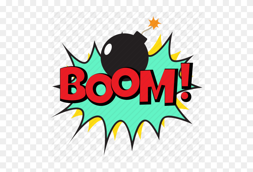 512x512 Boom, Boom Bubble, Boom Comic Bubble, Boom Expression, Explosion - Explosión De Dibujos Animados Png