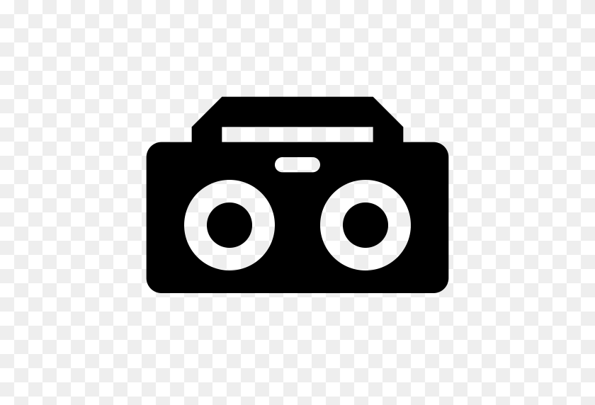 512x512 Boombox, Cassette Player, Cassette Recorder Icon With Png - Boom Box PNG