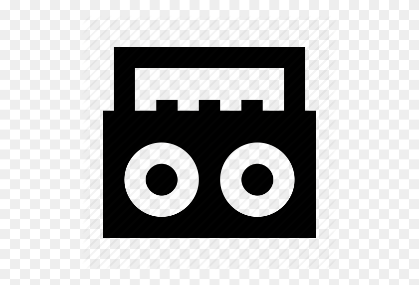 512x512 Boombox, Cassette Player, Cassette Recorder, Radio Stereo, Stereo Icon - Tape Recorder Clipart
