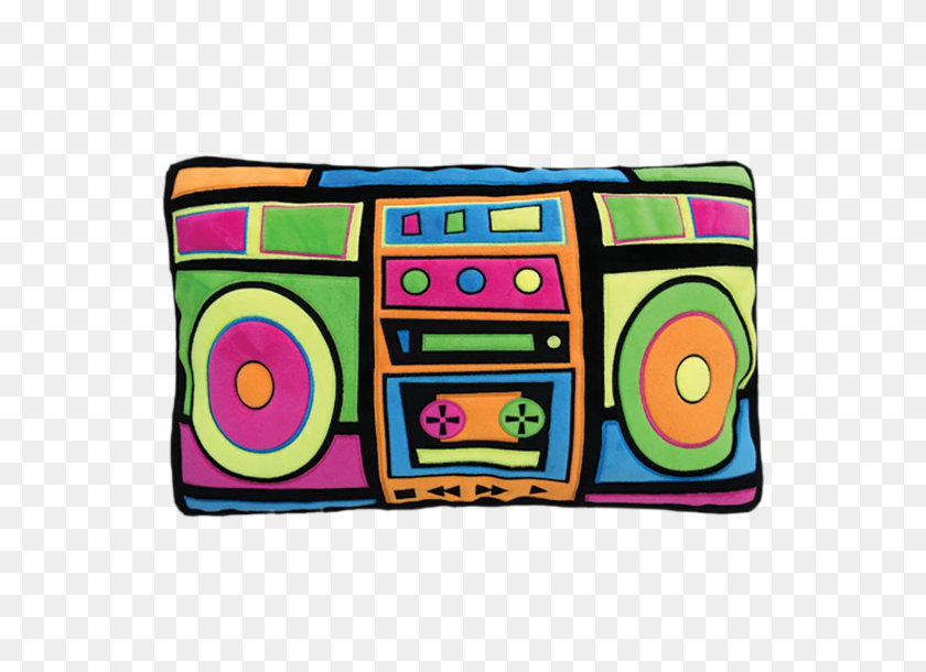 550x550 Boombox Fleece Embroidered Microbead Pillow Iscream - Boom Box PNG