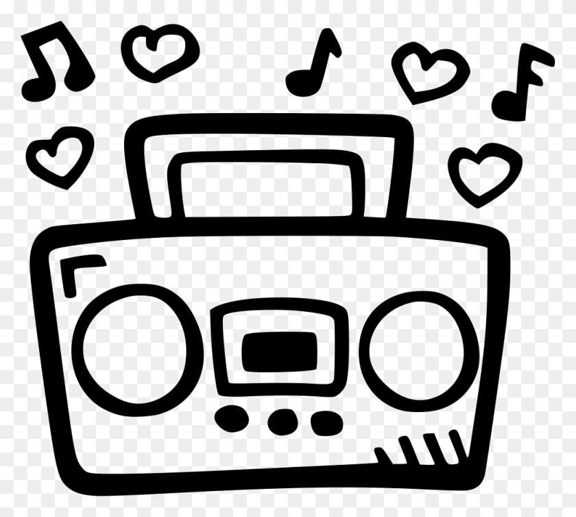 981x874 Boombox Png Icon Free Download - Boom Box PNG