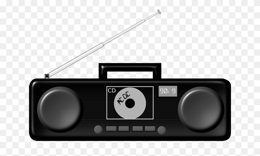 2400x1371 Boombox Vector Clipart Image - Boom Box PNG