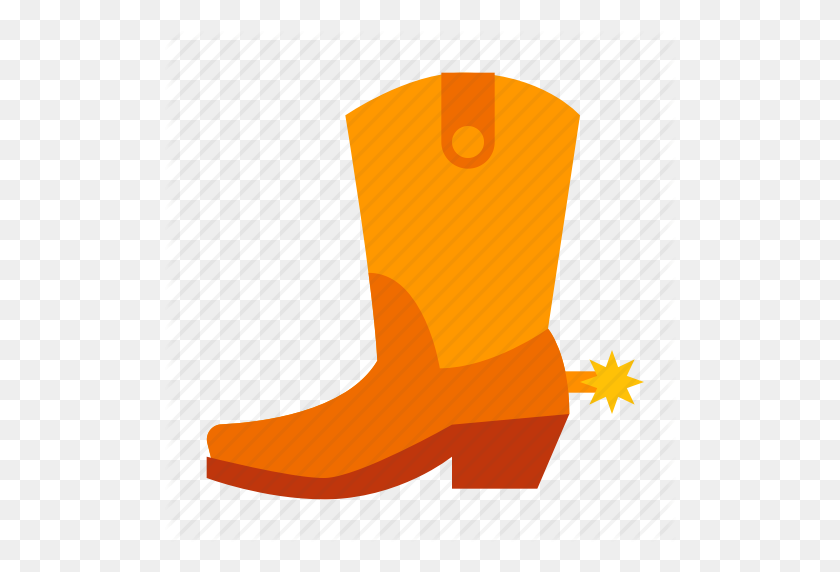 512x512 Boot, Boots, Country, Cowboy, Western Icon - Cowboy Boots PNG
