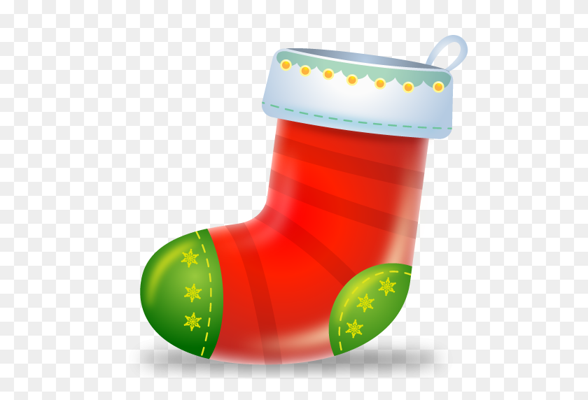 512x512 Boot, Christmas, Sock Icon - Christmas Stockings PNG