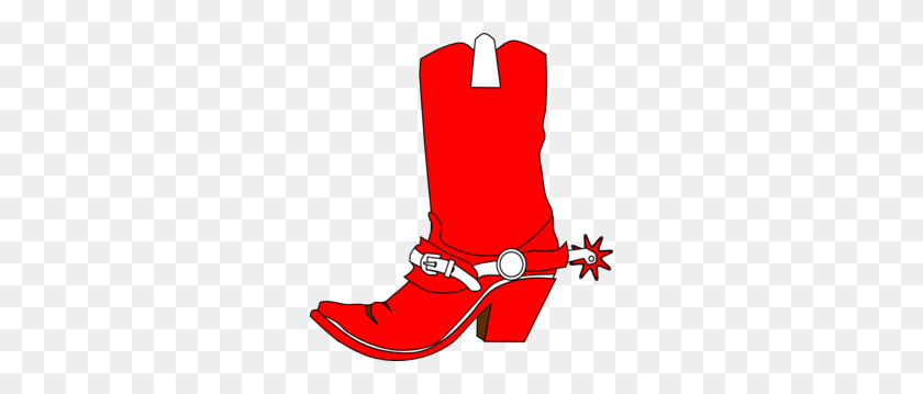 276x299 Boot Clip Art Free - Red Shoes Clipart