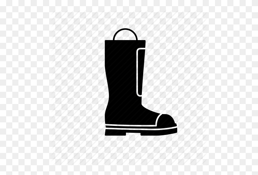 512x512 Boot, Fire Fighters Boot, Fire Safety, Fire Safety Gear, Foot - Firefighter Boots Clipart