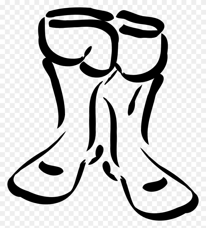 999x1113 Boots Black And White Clip Art - Cowboy Boot Clipart Black And White
