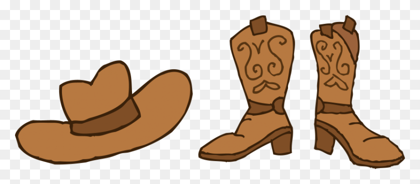 830x329 Boots Clipart For Kid - Western Boots Clipart