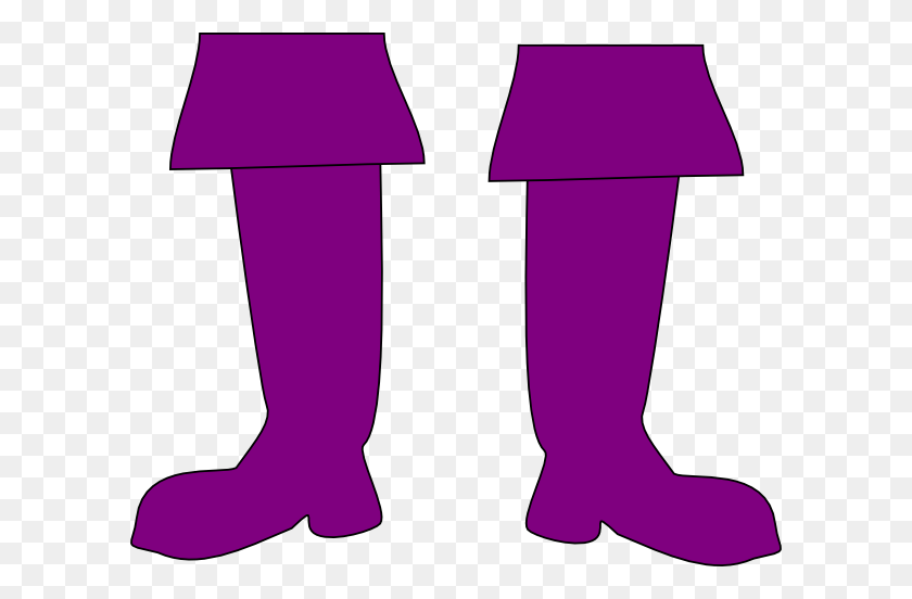600x492 Сапоги Клипарт Purple Shoe - Обувь Принт Клипарт